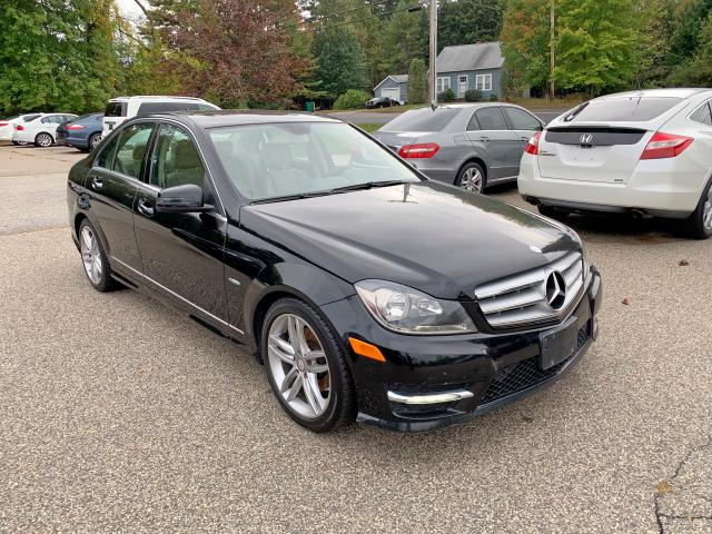 WDDGF4HBXCR193340 - 2012 MERCEDES-BENZ C 250 BLACK photo 1