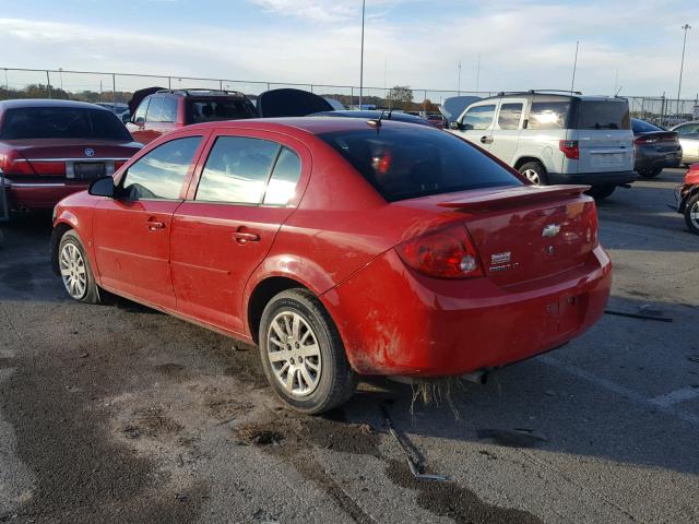 1G1AT58HX97223274 - 2009 CHEVROLET COBALT LT RED photo 3