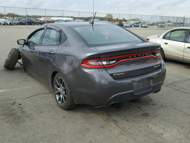 1C3CDFBB9GD530963 - 2016 DODGE DART SXT GRAY photo 3