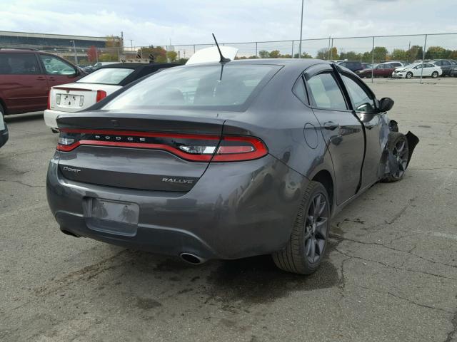 1C3CDFBB9GD530963 - 2016 DODGE DART SXT GRAY photo 4