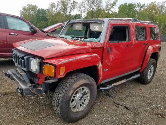 5GTDN136268141891 - 2006 HUMMER H3 RED photo 2