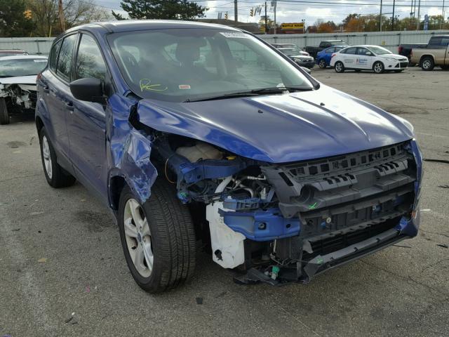 1FMCU0F72EUE55627 - 2014 FORD ESCAPE S BLUE photo 1