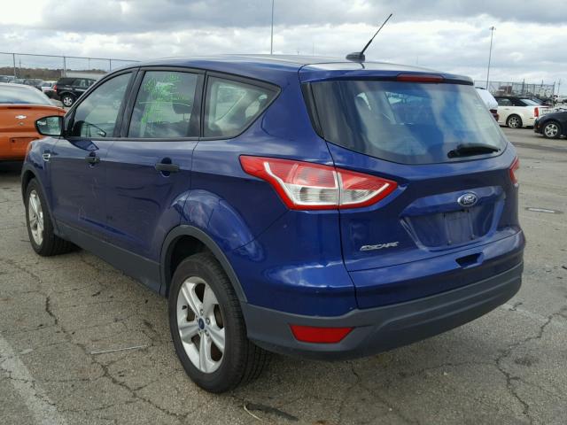 1FMCU0F72EUE55627 - 2014 FORD ESCAPE S BLUE photo 3