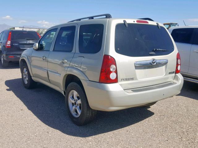 4F2CZ06145KM24750 - 2005 MAZDA TRIBUTE S TAN photo 3