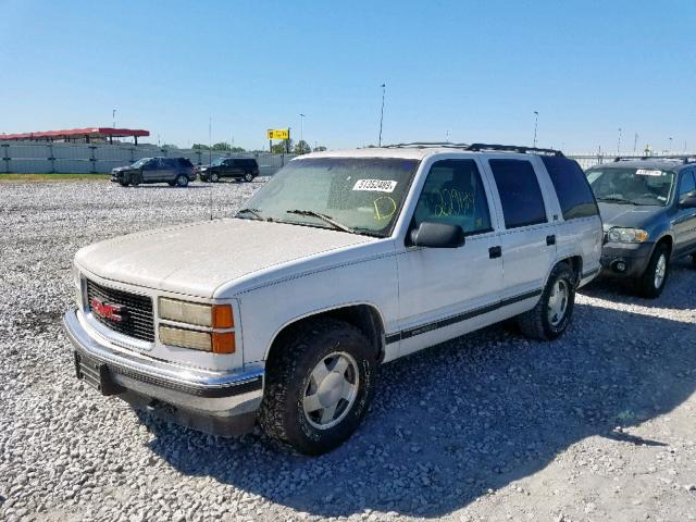 1GKEK13R4TJ704639 - 1996 GMC YUKON WHITE photo 2