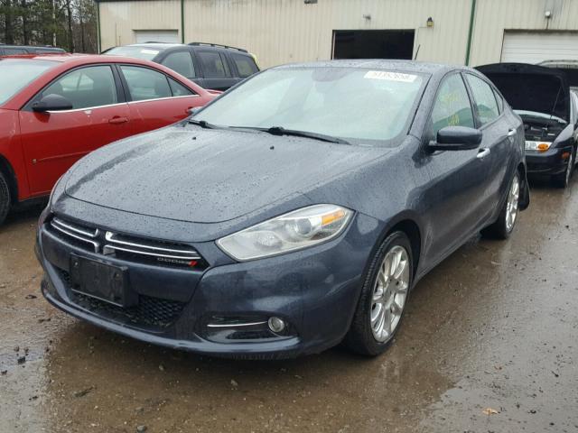 1C3CDFCA0DD176414 - 2013 DODGE DART LIMIT GRAY photo 2