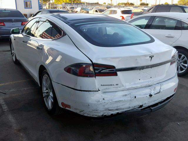 5YJSA1AC4DFP10532 - 2013 TESLA MODEL S WHITE photo 3