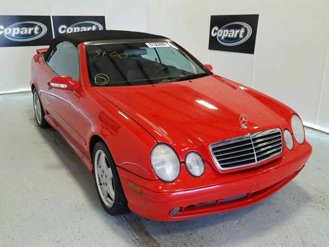 WDBLK70G9YT038493 - 2000 MERCEDES-BENZ CLK 430 RED photo 1