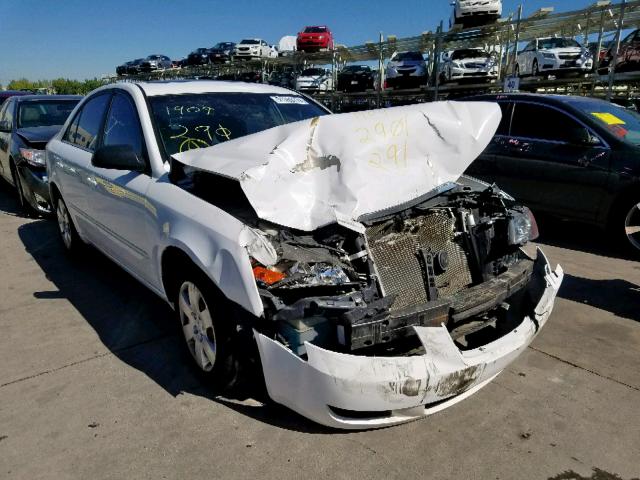 5NPET46C88H377003 - 2008 HYUNDAI SONATA GLS WHITE photo 1