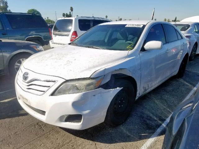 4T4BF3EK5BR211467 - 2011 TOYOTA CAMRY BASE WHITE photo 2