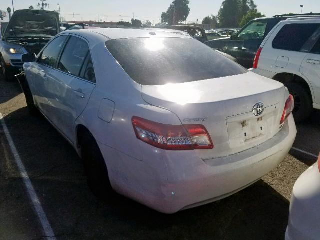 4T4BF3EK5BR211467 - 2011 TOYOTA CAMRY BASE WHITE photo 3