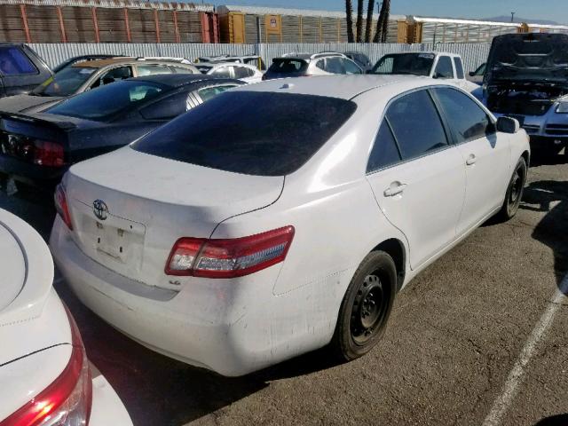 4T4BF3EK5BR211467 - 2011 TOYOTA CAMRY BASE WHITE photo 4