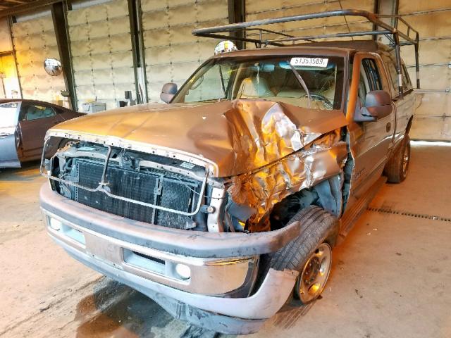 1B7KF23621J553036 - 2001 DODGE RAM 2500 GOLD photo 2