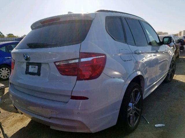 5UXWX7C51BL734314 - 2011 BMW X3 XDRIVE3 WHITE photo 4