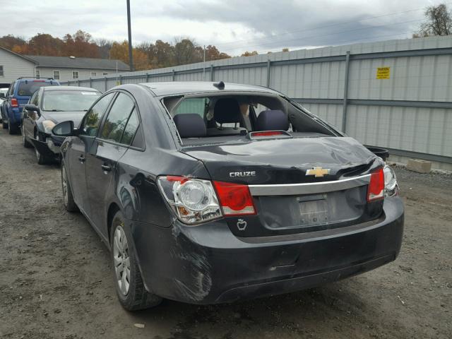 1G1PA5SG0E7462536 - 2014 CHEVROLET CRUZE LS BLACK photo 3