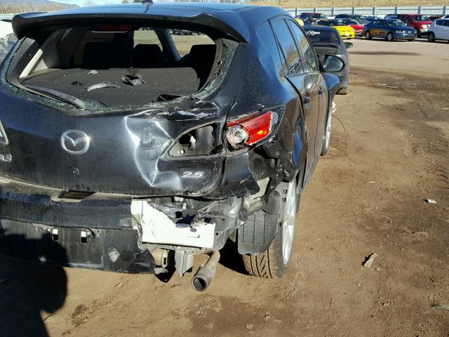 JM1BL1K69B1392206 - 2011 MAZDA 3 S BLACK photo 9