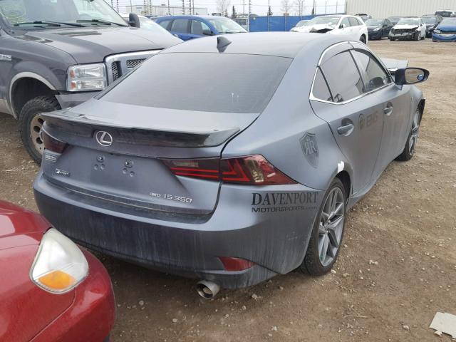 JTHCE1D22E5003586 - 2014 LEXUS IS 350 GRAY photo 4