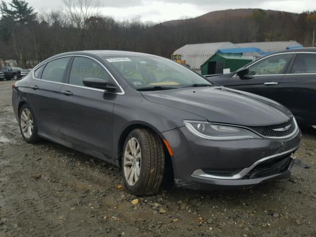 1C3CCCAB0FN607215 - 2015 CHRYSLER 200 LIMITE GRAY photo 1