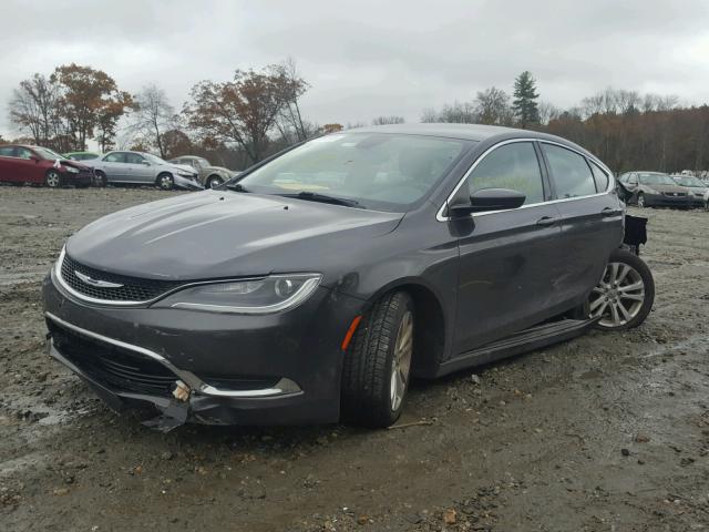 1C3CCCAB0FN607215 - 2015 CHRYSLER 200 LIMITE GRAY photo 2