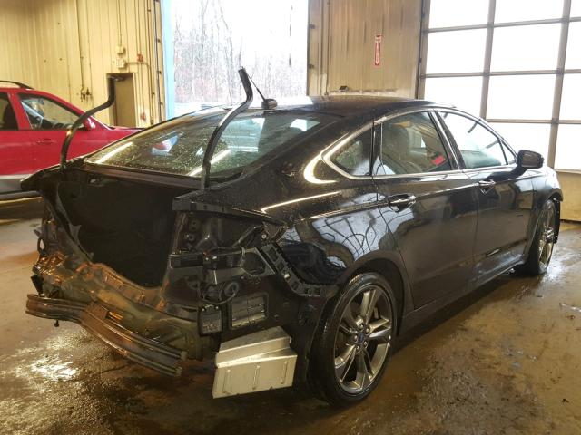 3FA6P0VP3HR153825 - 2017 FORD FUSION SPO BLACK photo 4