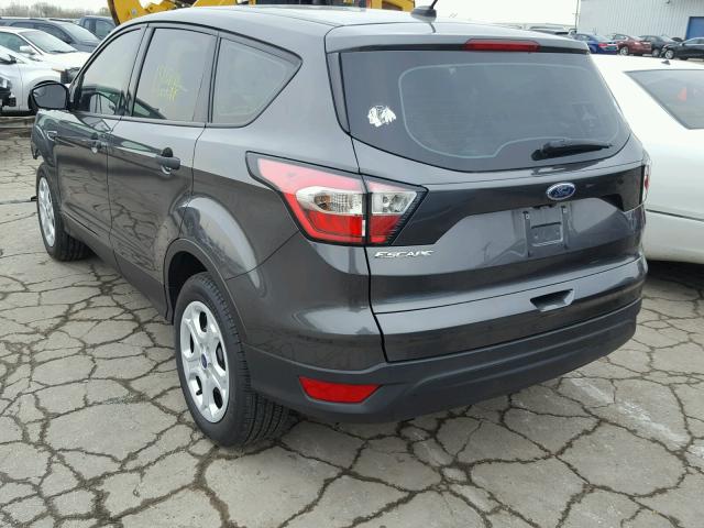 1FMCU0F70JUA18011 - 2018 FORD ESCAPE S GRAY photo 3