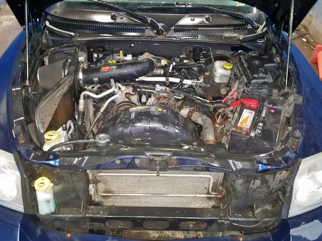 1D7HW48K26S664933 - 2006 DODGE DAKOTA QUA BLUE photo 7