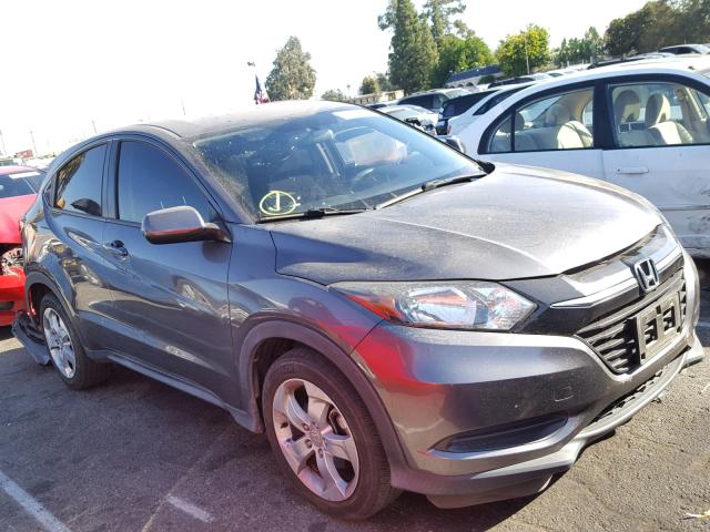 3CZRU5H3XGM704215 - 2016 HONDA HR-V LX GRAY photo 1