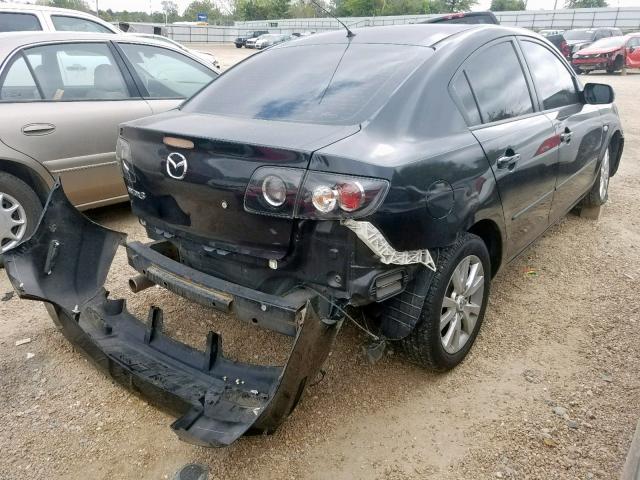 JM1BK32G381879739 - 2008 MAZDA 3 I BLACK photo 4