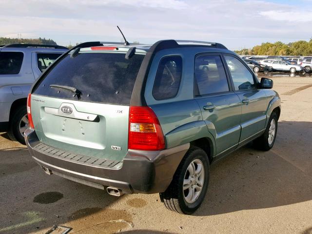 KNDJE723867147740 - 2006 KIA NEW SPORTA GREEN photo 4