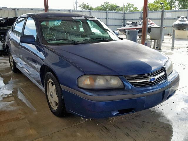 2G1WF52E239318610 - 2003 CHEVROLET IMPALA BLUE photo 1