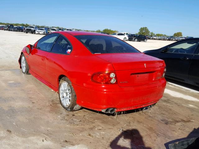 6G2VX12G34L178143 - 2004 PONTIAC GTO RED photo 3