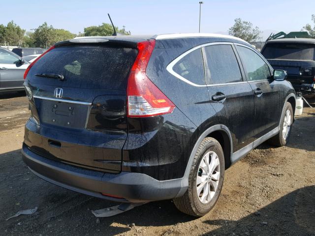 2HKRM3H76CH513095 - 2012 HONDA CR-V EXL BLACK photo 4