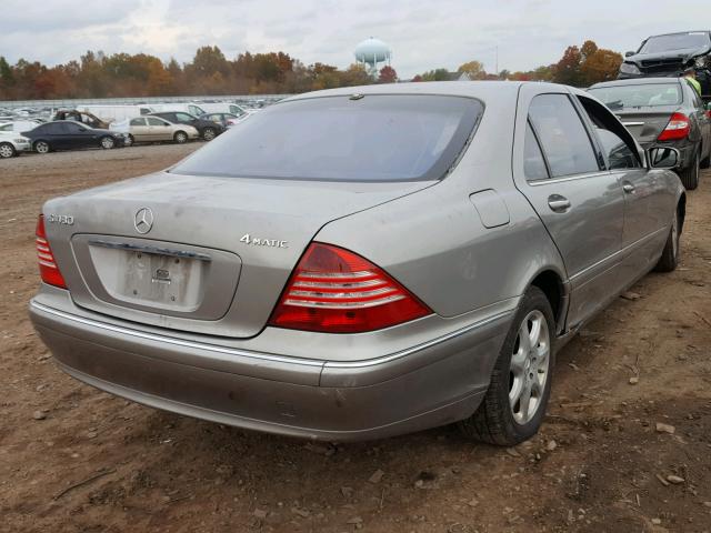 WDBNG83JX5A455412 - 2005 MERCEDES-BENZ S 430 4MAT BEIGE photo 4