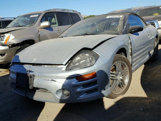 4A3AE75H53E070143 - 2003 MITSUBISHI ECLIPSE SP SILVER photo 2