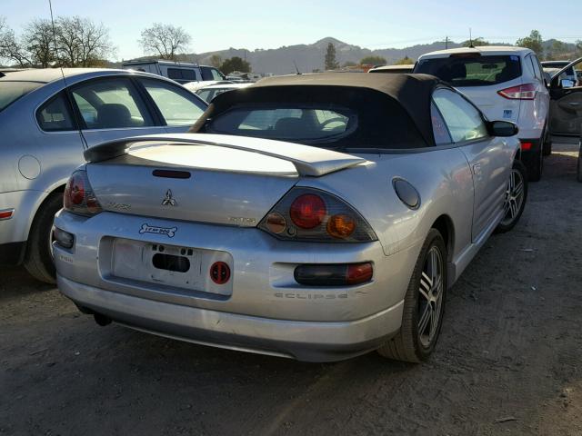 4A3AE75H53E070143 - 2003 MITSUBISHI ECLIPSE SP SILVER photo 4