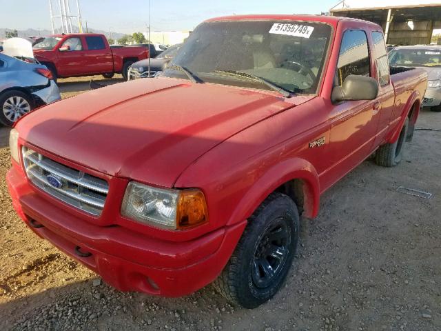 1FTZR45E72TA31126 - 2002 FORD RANGER SUP RED photo 2