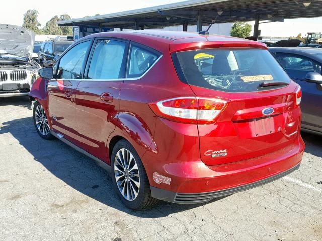 1FADP5FU1HL105506 - 2017 FORD C-MAX TITA RED photo 3