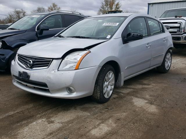 3N1AB6AP0BL685672 - 2011 NISSAN SENTRA 2.0 SILVER photo 2