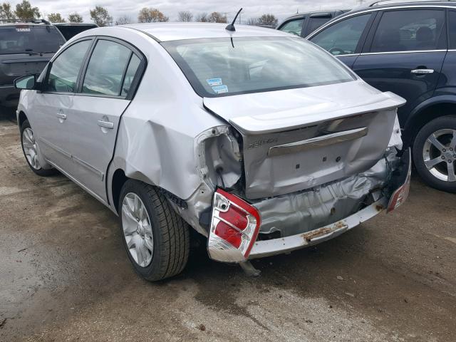 3N1AB6AP0BL685672 - 2011 NISSAN SENTRA 2.0 SILVER photo 3