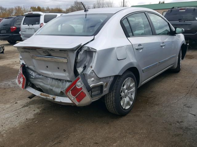 3N1AB6AP0BL685672 - 2011 NISSAN SENTRA 2.0 SILVER photo 4