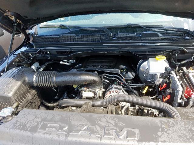 1C6SRFJT7KN645610 - 2019 RAM 1500 LARAM BLACK photo 7