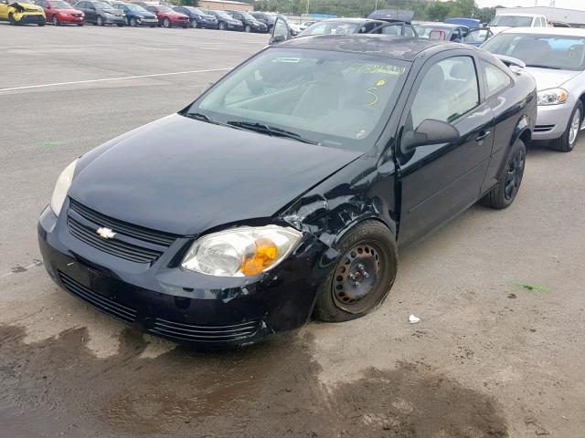 1G1AK12F557586594 - 2005 CHEVROLET COBALT BLACK photo 2