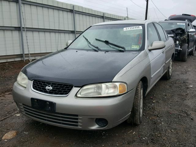 3N1CB51D01L508188 - 2001 NISSAN SENTRA XE BEIGE photo 2