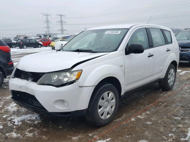 JA4MS31X47Z003833 - 2007 MITSUBISHI OUTLANDER WHITE photo 2