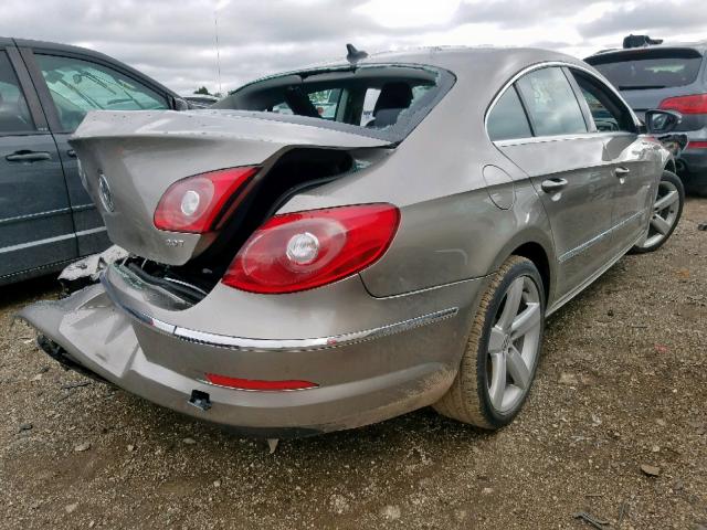 WVWHN7AN5BE719774 - 2011 VOLKSWAGEN CC LUXURY GRAY photo 4