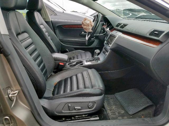 WVWHN7AN5BE719774 - 2011 VOLKSWAGEN CC LUXURY GRAY photo 5