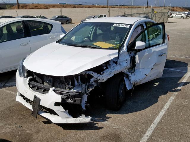 3N1AB7AP9JY273418 - 2018 NISSAN SENTRA S WHITE photo 2