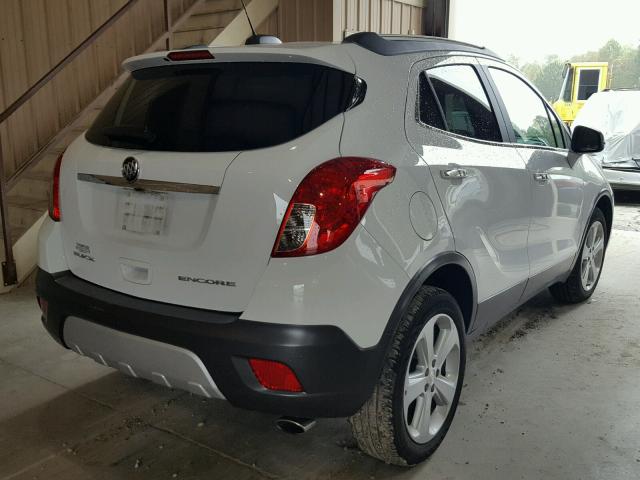 KL4CJASB2GB693127 - 2016 BUICK ENCORE WHITE photo 4