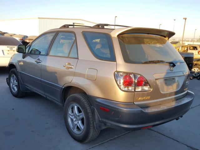 JTJHF10U510168399 - 2001 LEXUS RX 300 BEIGE photo 3