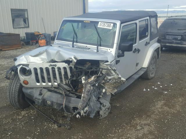 1J4GA59137L123914 - 2007 JEEP WRANGLER S GRAY photo 2